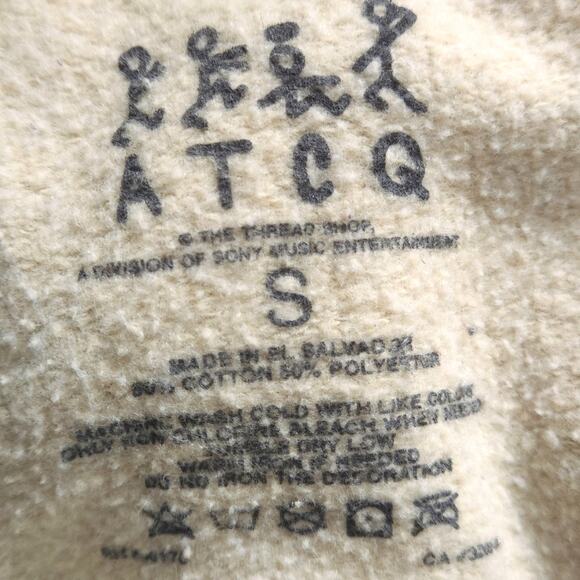 A Tribe Called Quest Sweatshirt Cream Size Small Hip Hop Graphic Streetwear - Picture 6 of 6